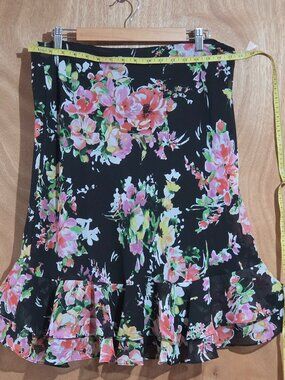 Chaps Flowered Skirt